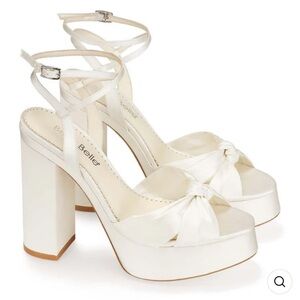 Belle White Serefina Heels